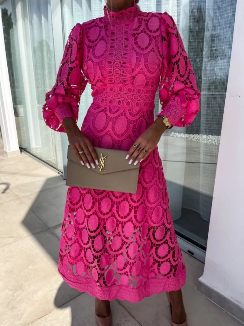Women Midi Dress | Lace Detail Design