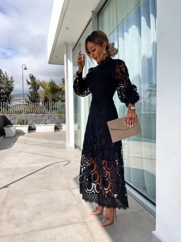 Women Midi Dress | Lace Detail Design