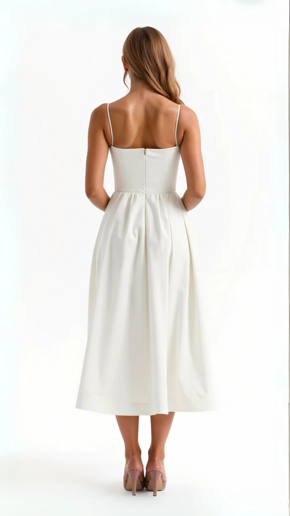 Women Midi Dress | Pleated Construction Design