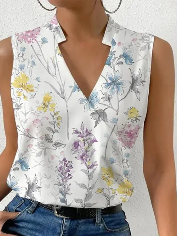 Women Summer Top | V-Neck Design
