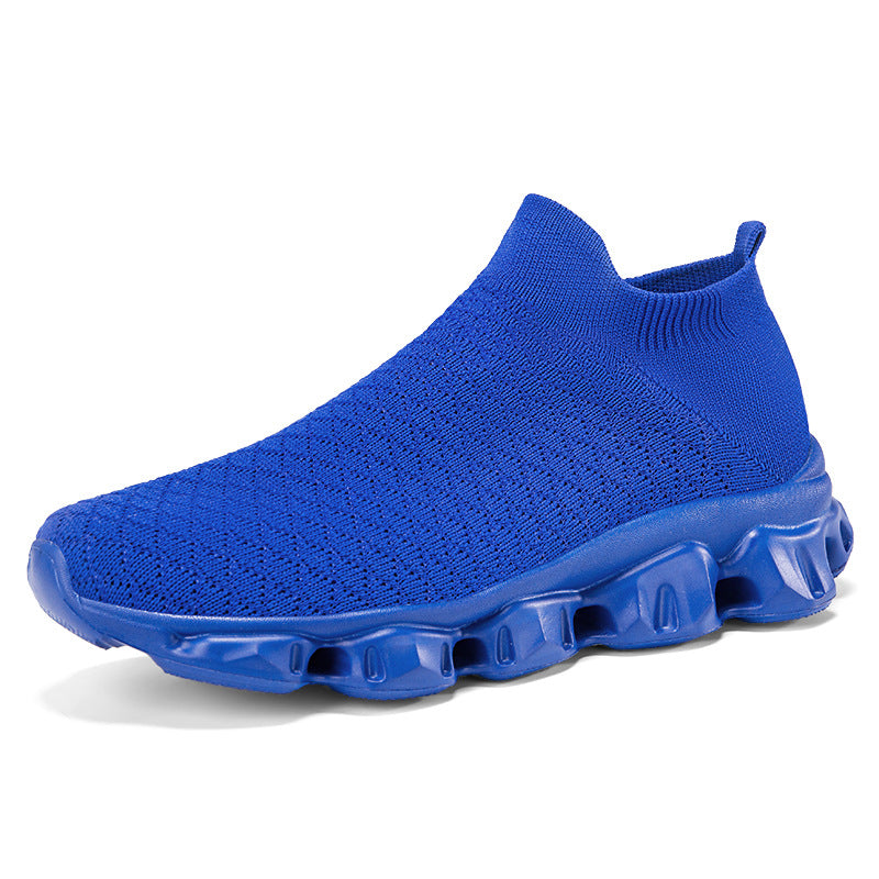 Freizeitschuhe Damen | Elastisches Strickoberteil mit Profilsohle