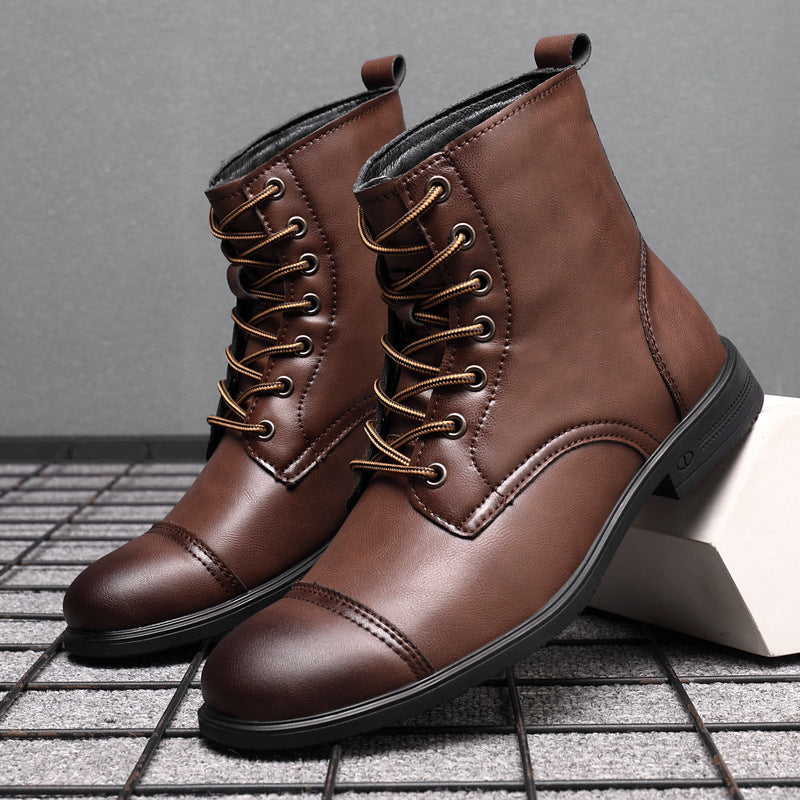 Herren Stiefel | Schnürfront mit durchgehender Schafthöhe