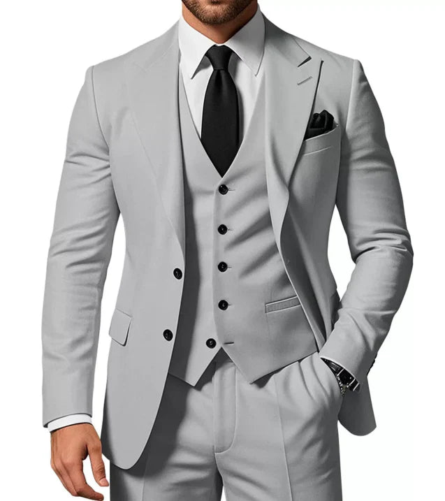 Herren Anzug | dreiteiliges Set mit Jacke Weste und Hose