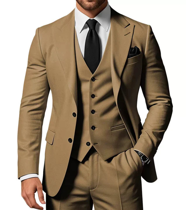 Herren Anzug | dreiteiliges Set mit Jacke Weste und Hose