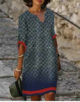 Women Dress | Mini Length Summer Wear With Graphic Print Pattern