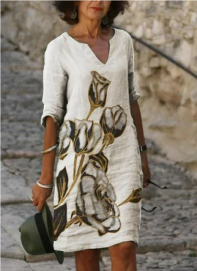 Women Dress | Mini Length Summer Wear With Graphic Print Pattern