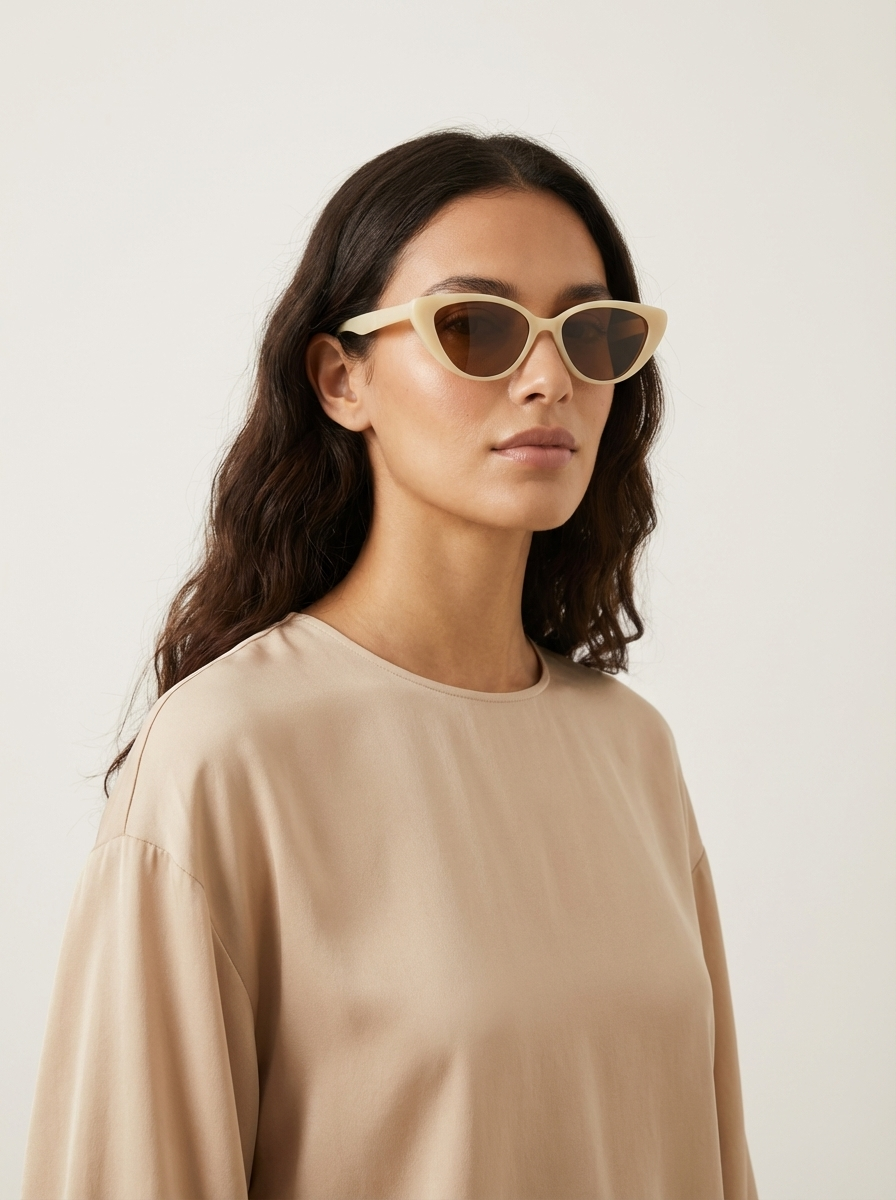 Damen Sonnenbrille | spitze Fassung mit schmalen Bügeln