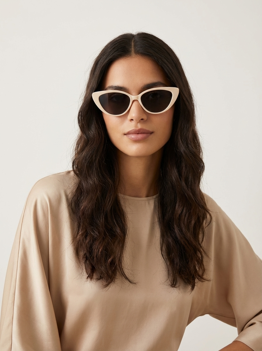 Damen Sonnenbrille | spitze Fassung mit schmalen Bügeln