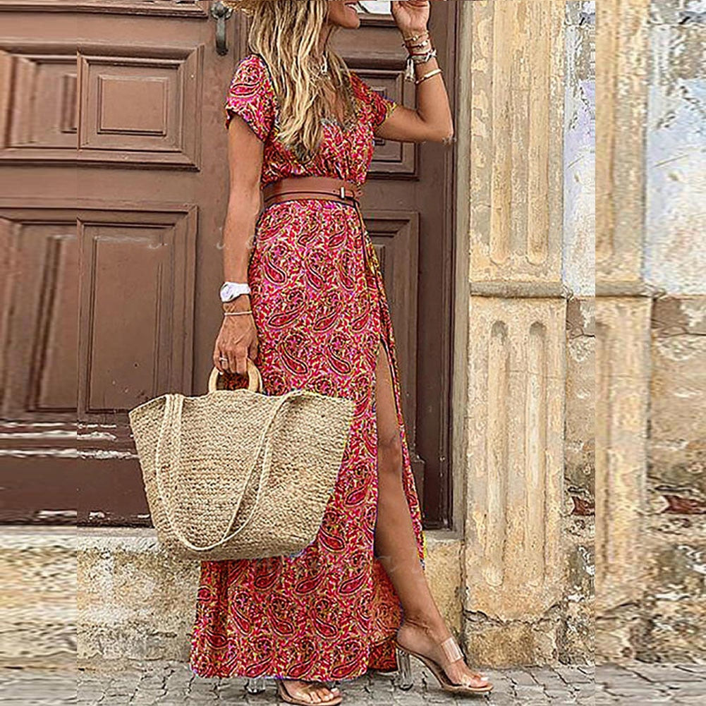 Women Maxi Dress | Printed Decorative Pattern Design