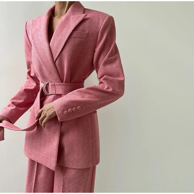 Damen Set | Blazer, Hose und Corset-Top im dreiteiligen Aufbau