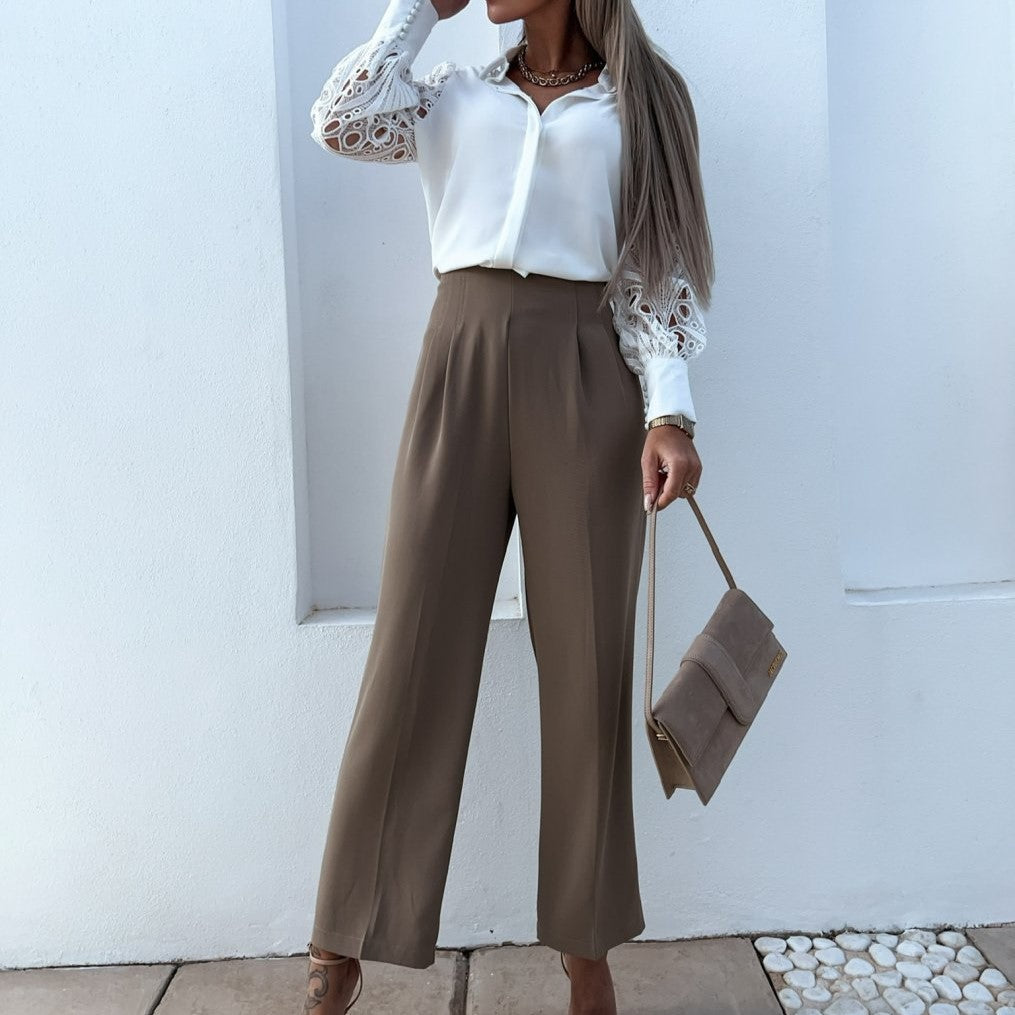 Damen Bluse | V-Ausschnitt und lockere Passform