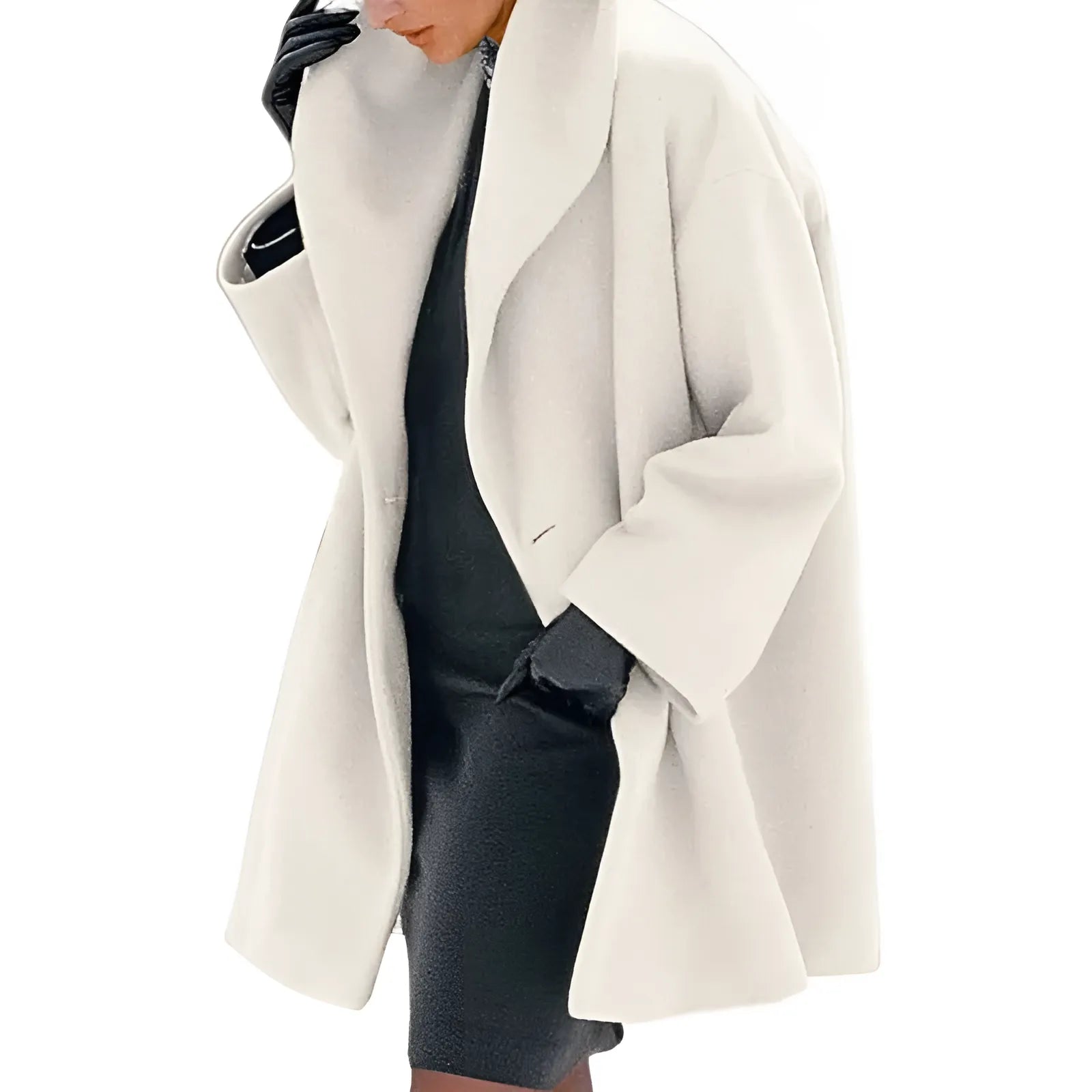 Damen-Wintermantel mit strukturdesign | Schnittdesign