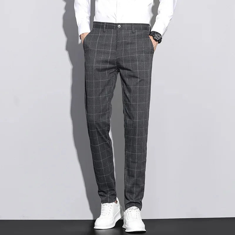 Herren-Hose mit linienmuster | strukturierter stil