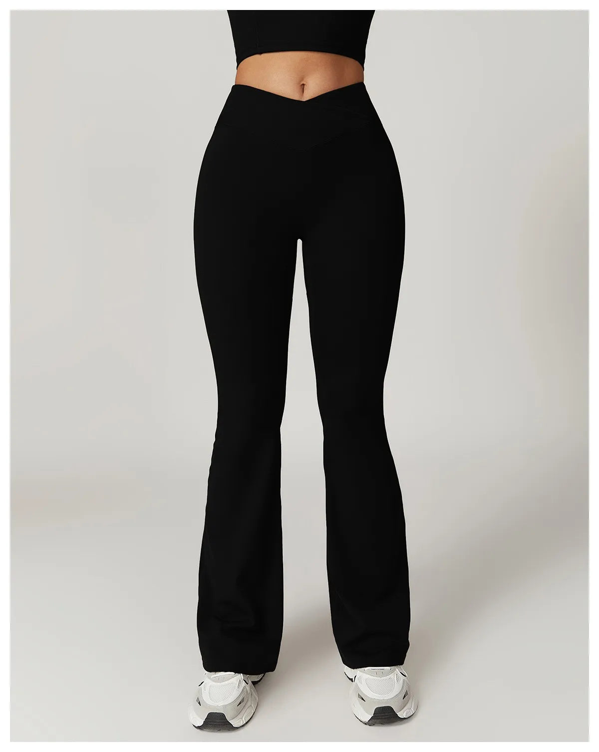 Damen Hose Yoga | hohe Taille mit seitlichem Bundabschluss