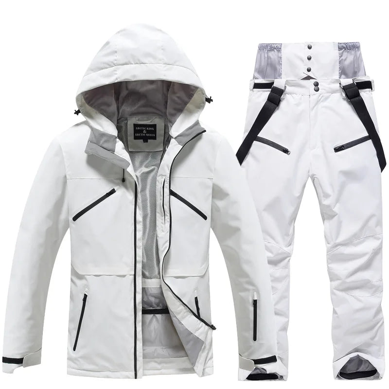 Unisex-Skianzug im zweiteiligen set | winterlicher funktionstil