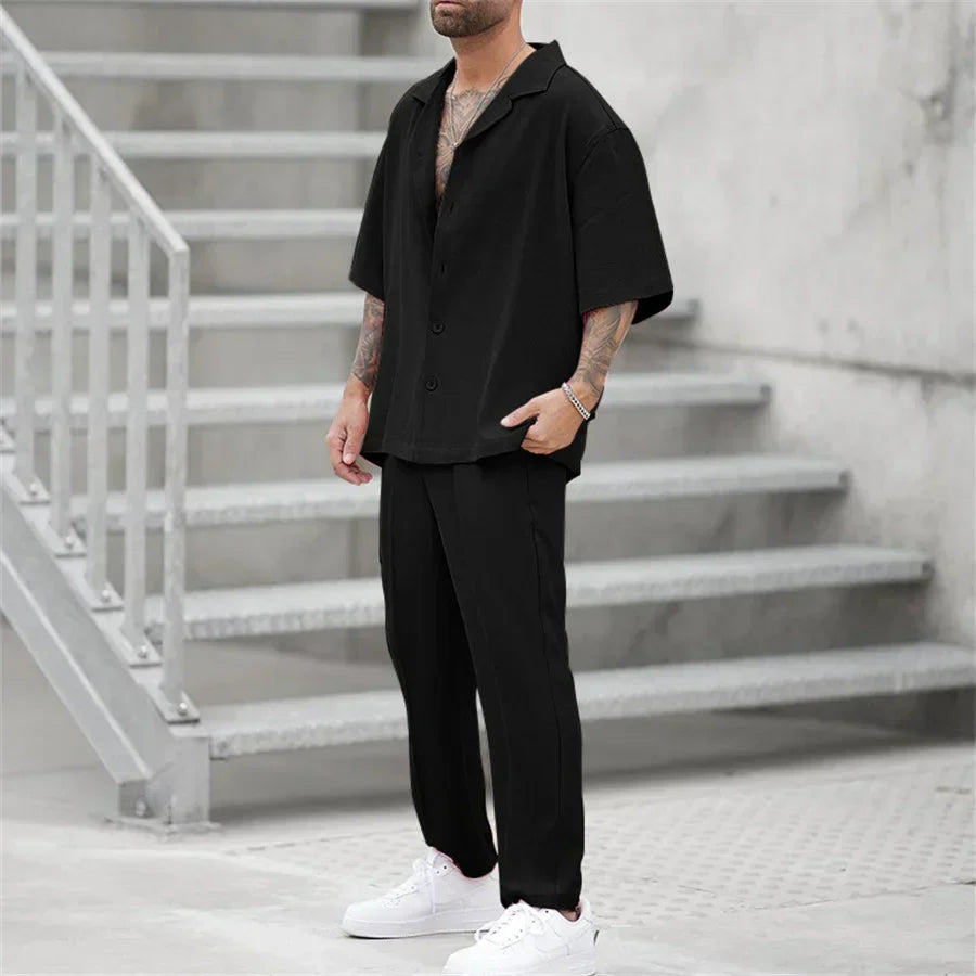 Herren Sommer-Set | mit Kurzarm-Oberteil und Shorts