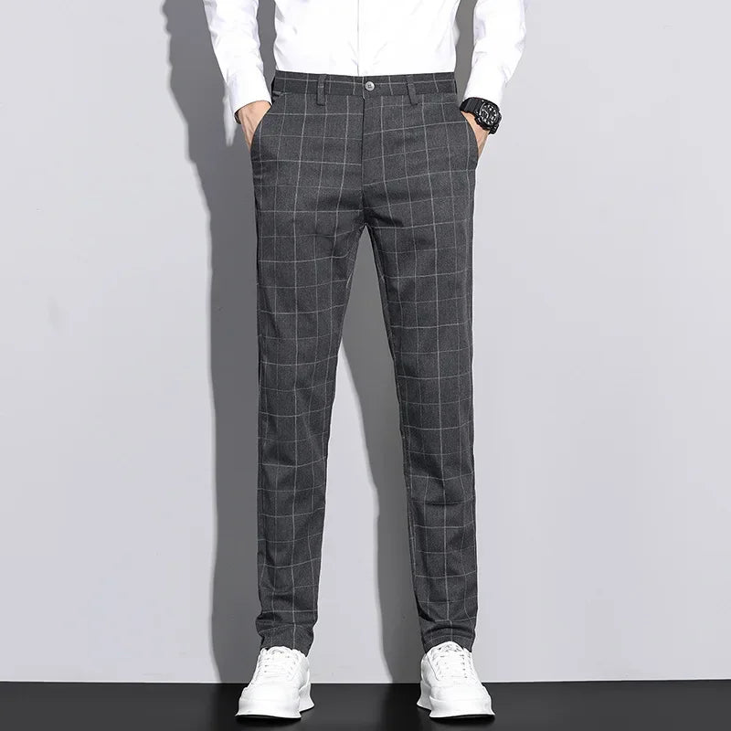 Herren-Hose mit linienmuster | strukturierter stil