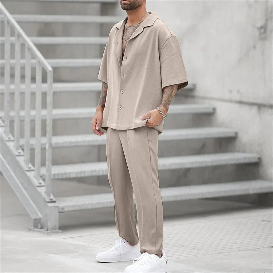 Herren Sommer-Set | mit Kurzarm-Oberteil und Shorts