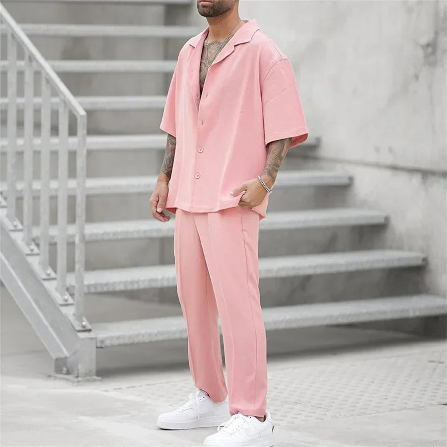 Herren Sommer-Set | mit Kurzarm-Oberteil und Shorts