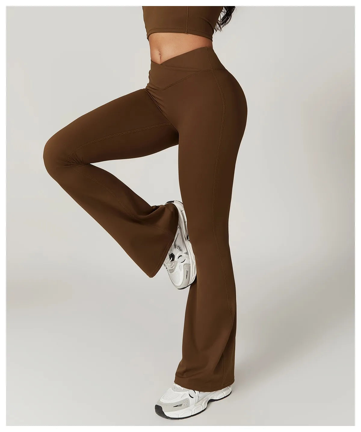 Damen Hose Yoga | hohe Taille mit seitlichem Bundabschluss