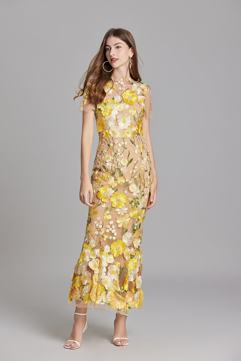 Women Dress | Sleeveless Maxi Length Full Coverage Garment Cut