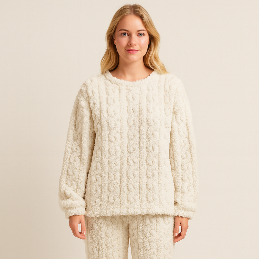 Damen Pyjama-Set | zweiteilig mit Oberteil und Hose