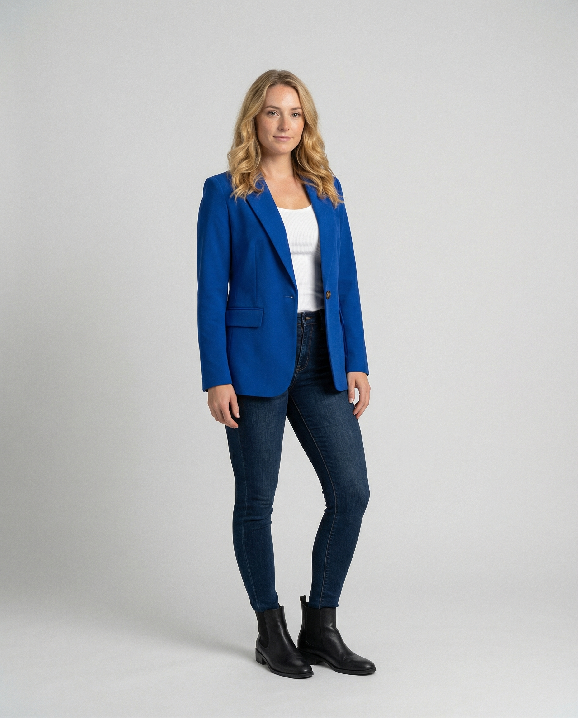 Damen Blazer | Reverskragen mit Einreiher-Verschluss