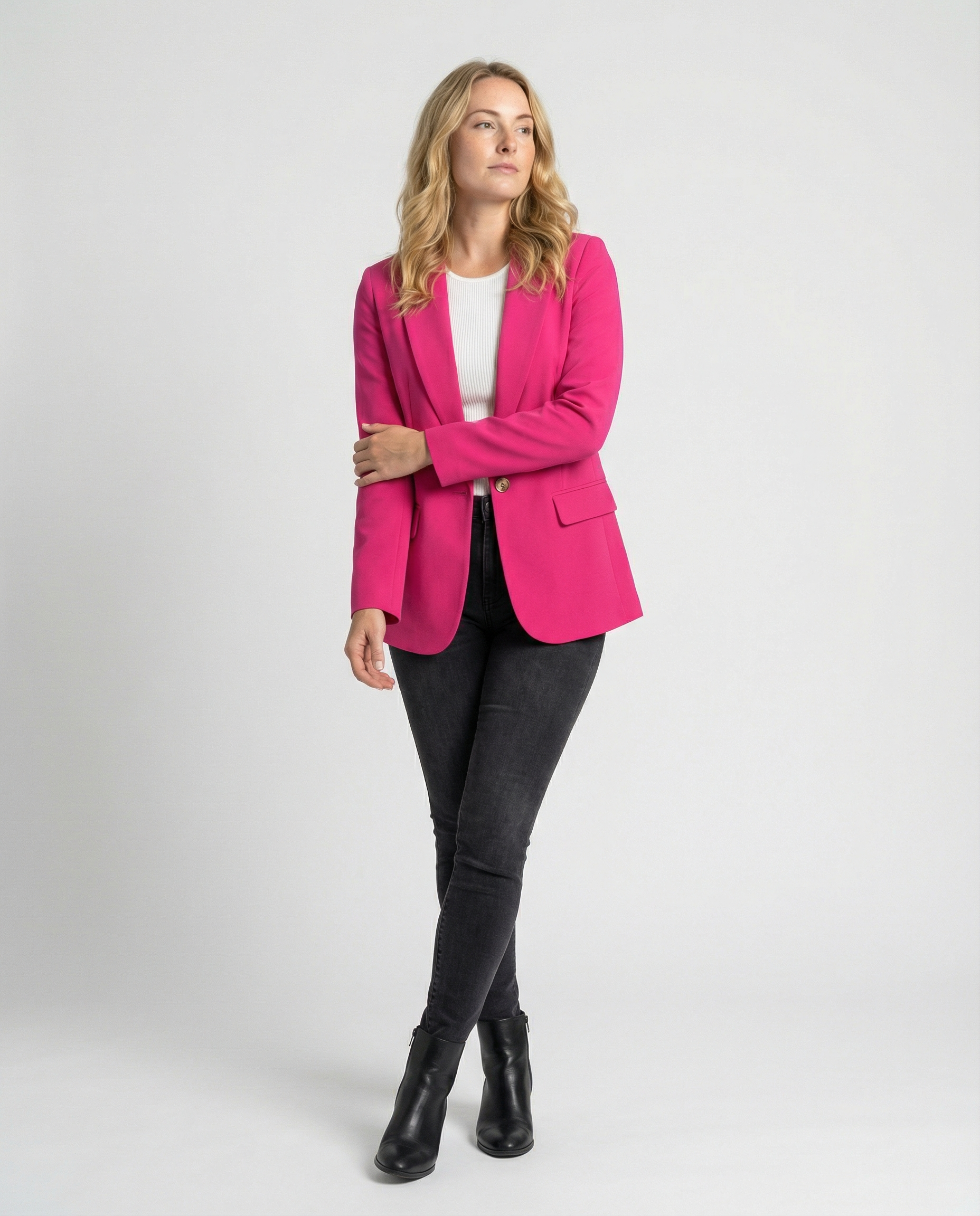 Damen Blazer | Reverskragen mit Einreiher-Verschluss