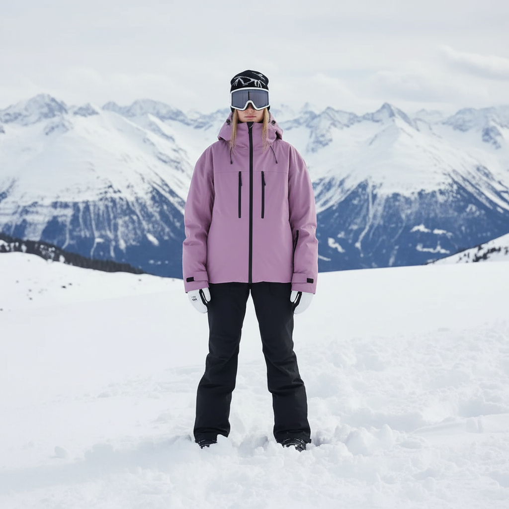 Zweiteiliges Skipak | gepolsterte Jacke und Hose mit klarer Form