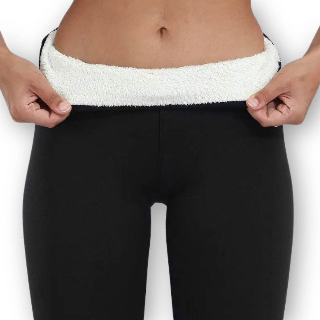 Damen Leggings | Fleece Ausführung blickdicht elastischer Bund