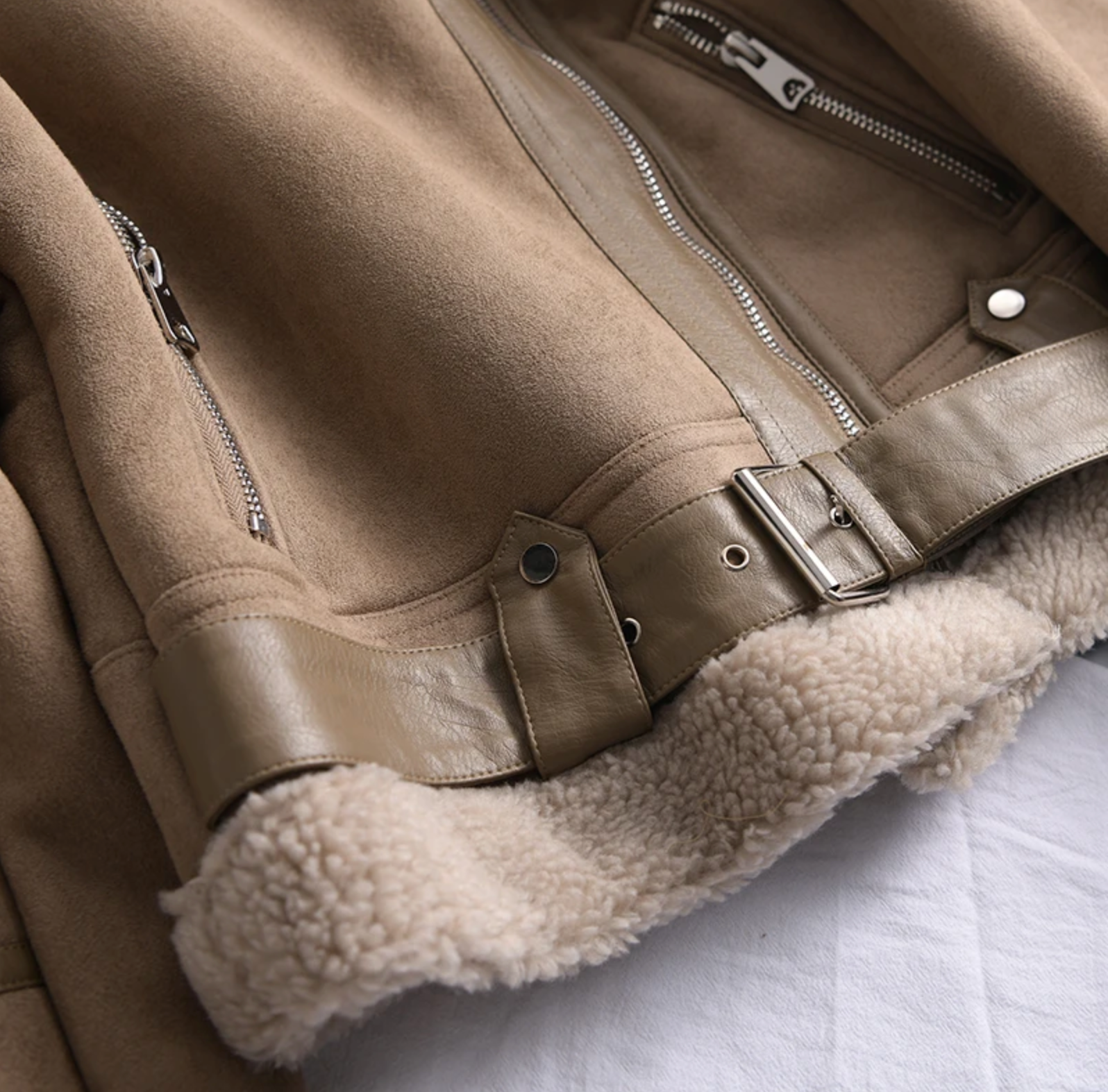 Damen Jacke mit Reißverschluss | Gefütterte Ausführung für Kälte
