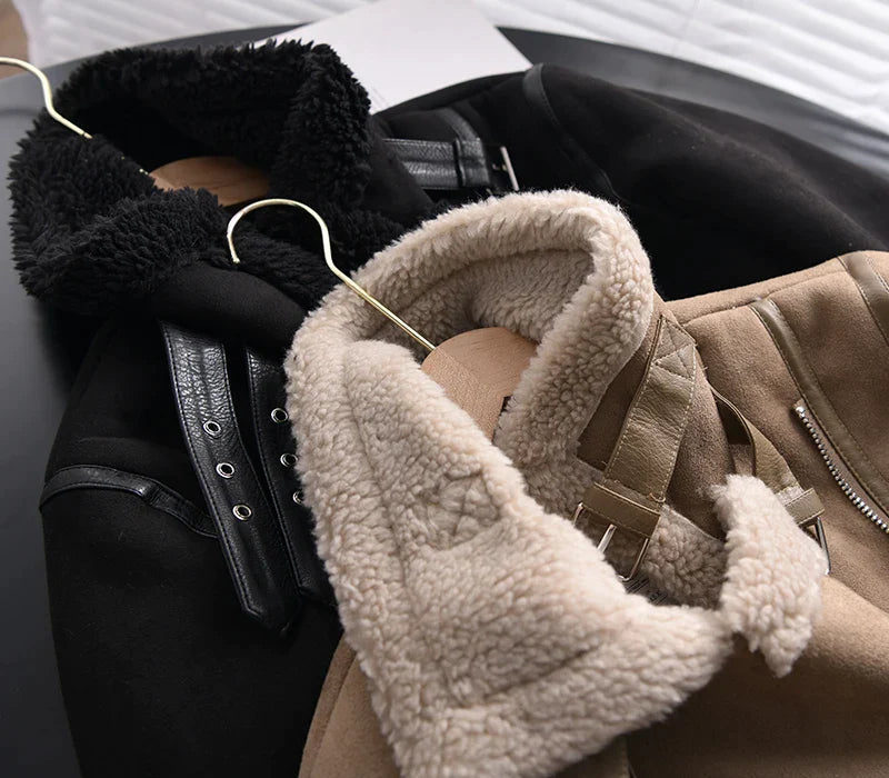 Damen Jacke mit Reißverschluss | Gefütterte Ausführung für Kälte