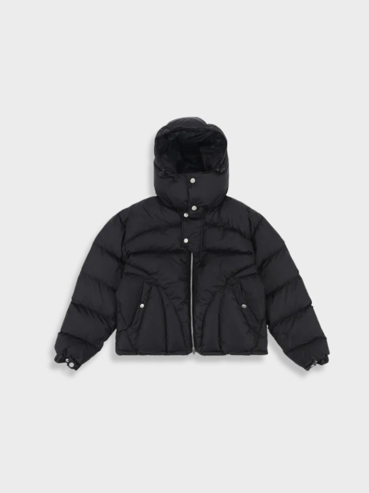 Herren-Parka mit Pufferstruktur | kapuzenkonstruktion