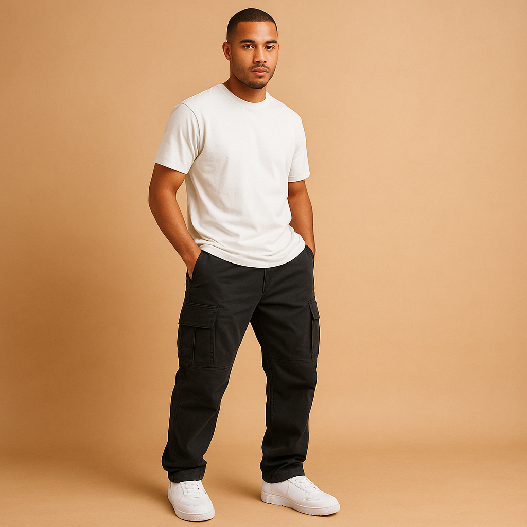 Herrenhose mit Taschenausrichtung | Gerade Form