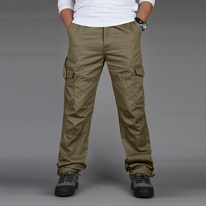 Herren-Cargohose mit gerader passform | strukturierter alltagsstil