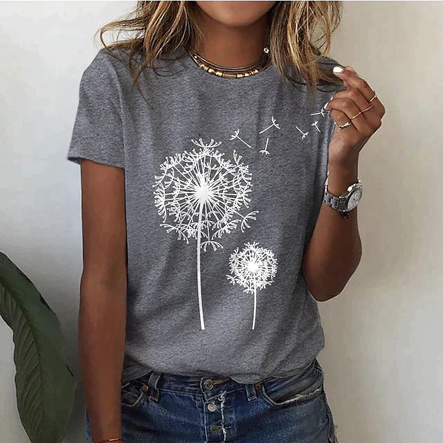 Women T-Shirt | Round Neck Short Sleeve Top Design