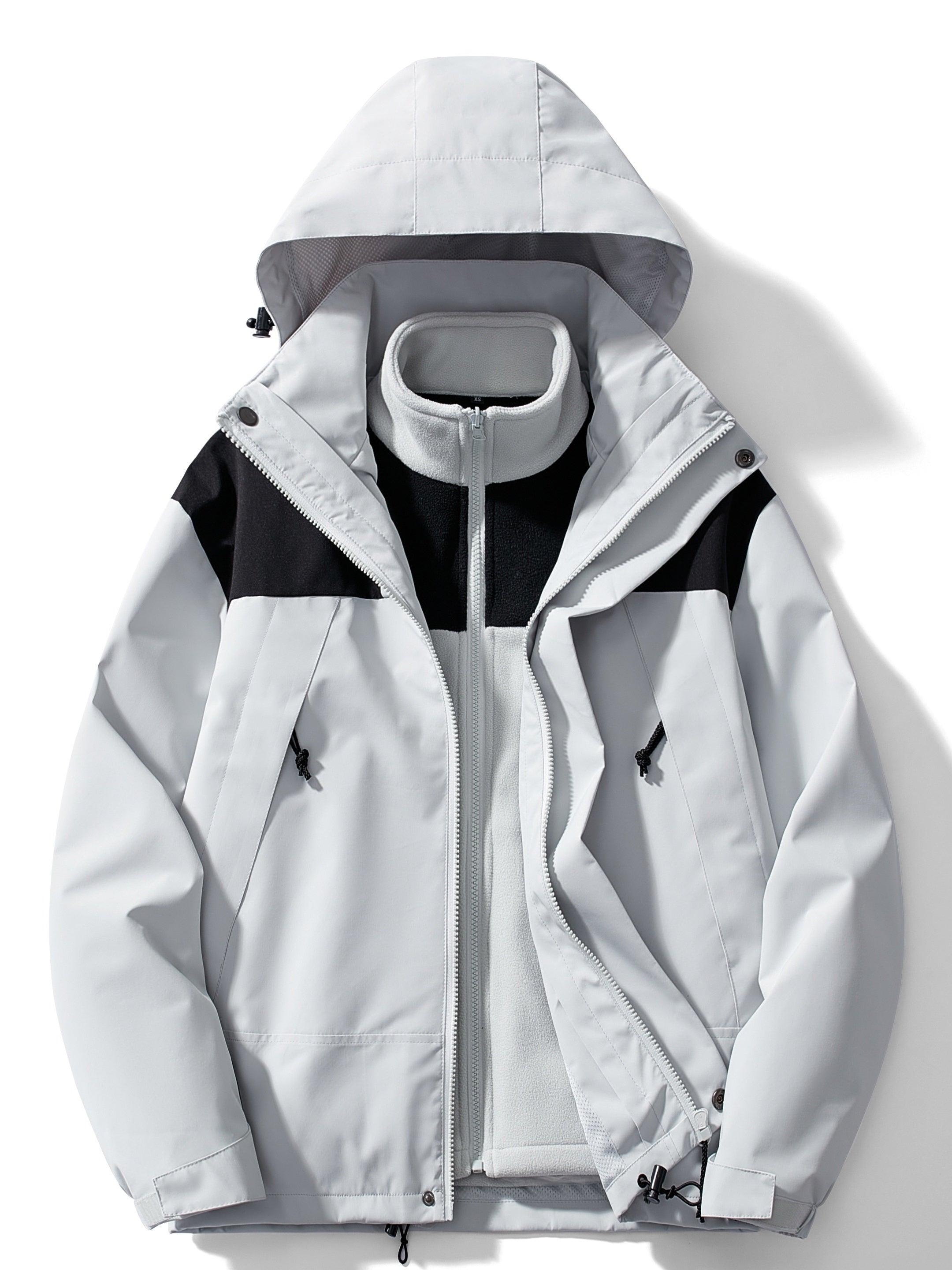 Herren-Winterjacke mit kapuzendesign | 3-in-1-Ausführung