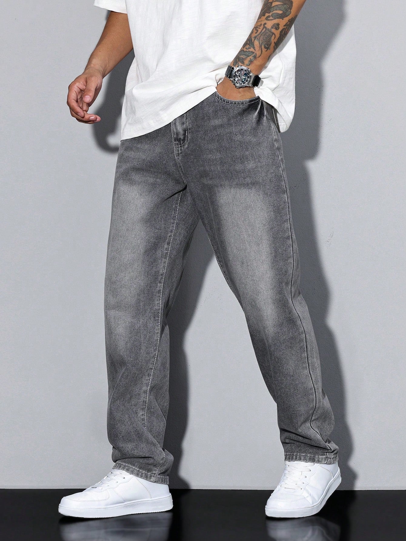 Herrenhose mit gerader Form | Alltagstauglich