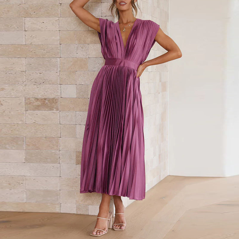 Women Dress | Sleeveless V-neck Design