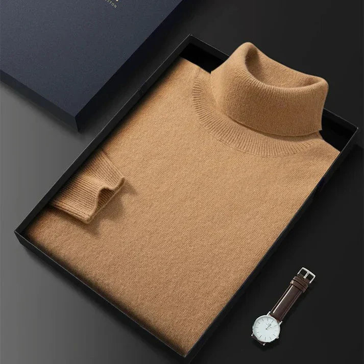 Herren Rollkragenpullover | klar geschnittene Passform