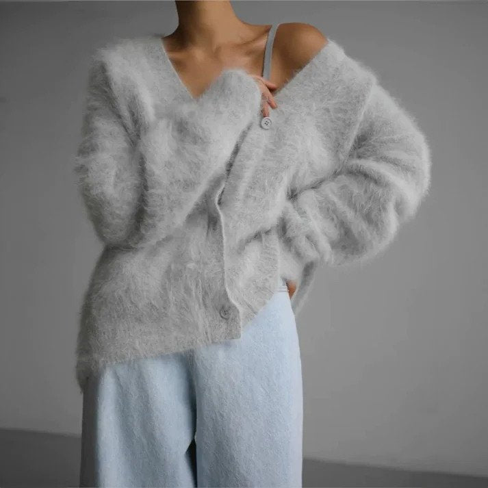 Warme Damen Strickjacke | Winter