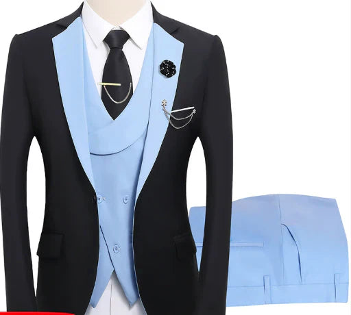Herren Anzugensemble | dreiteiliges Set aus Jacke Weste und Hose