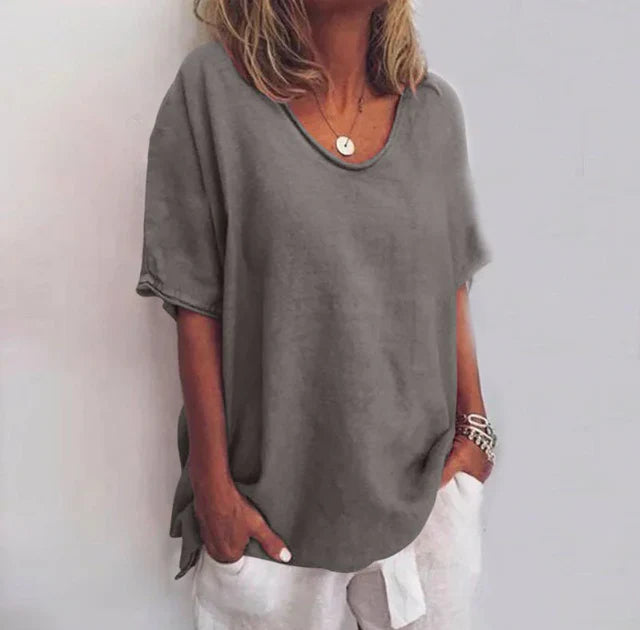 Women Top | Short Sleeve Loose Fit