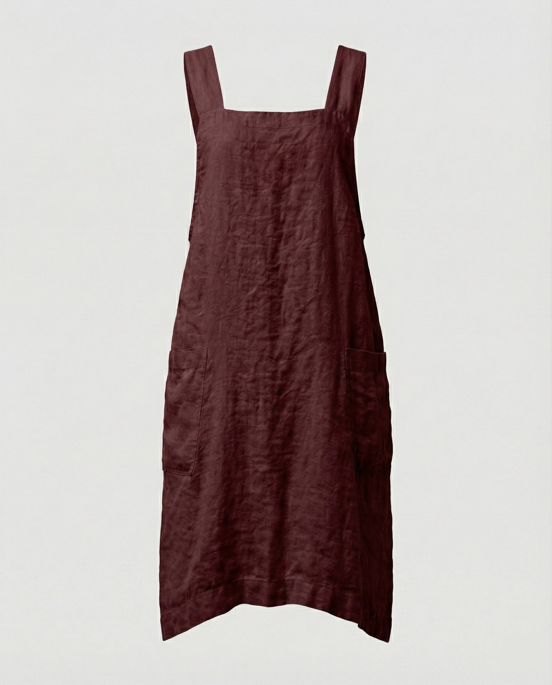 Damen Trägerkleid | Ärmellose Form mit Fronttaschen