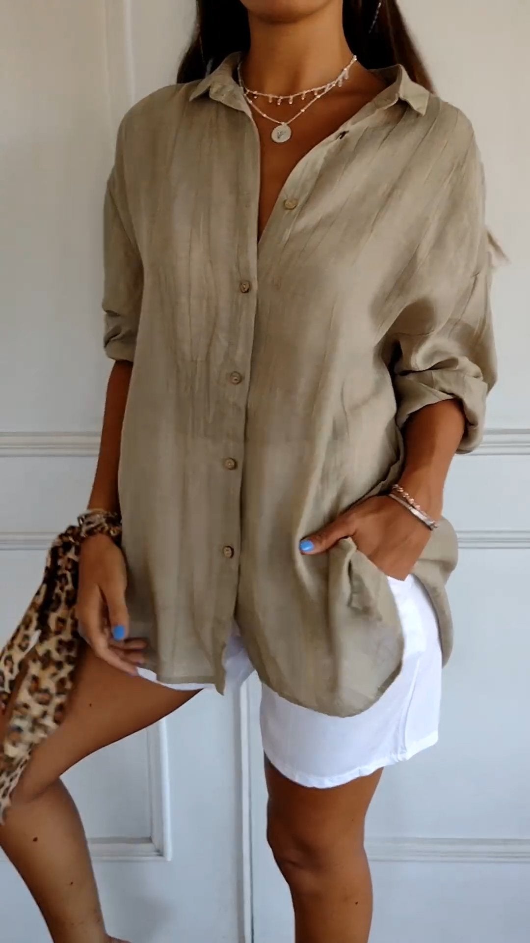 Women Button-Down Shirt | Regular Fit Front Button Closure Design
