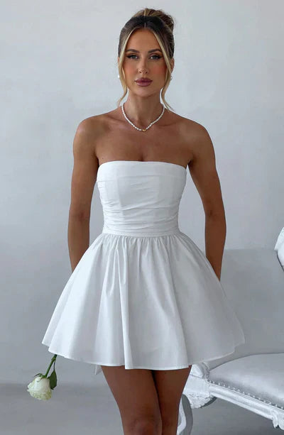 Damen Kleid | Kurze Schnittform mit klarer Linienführung