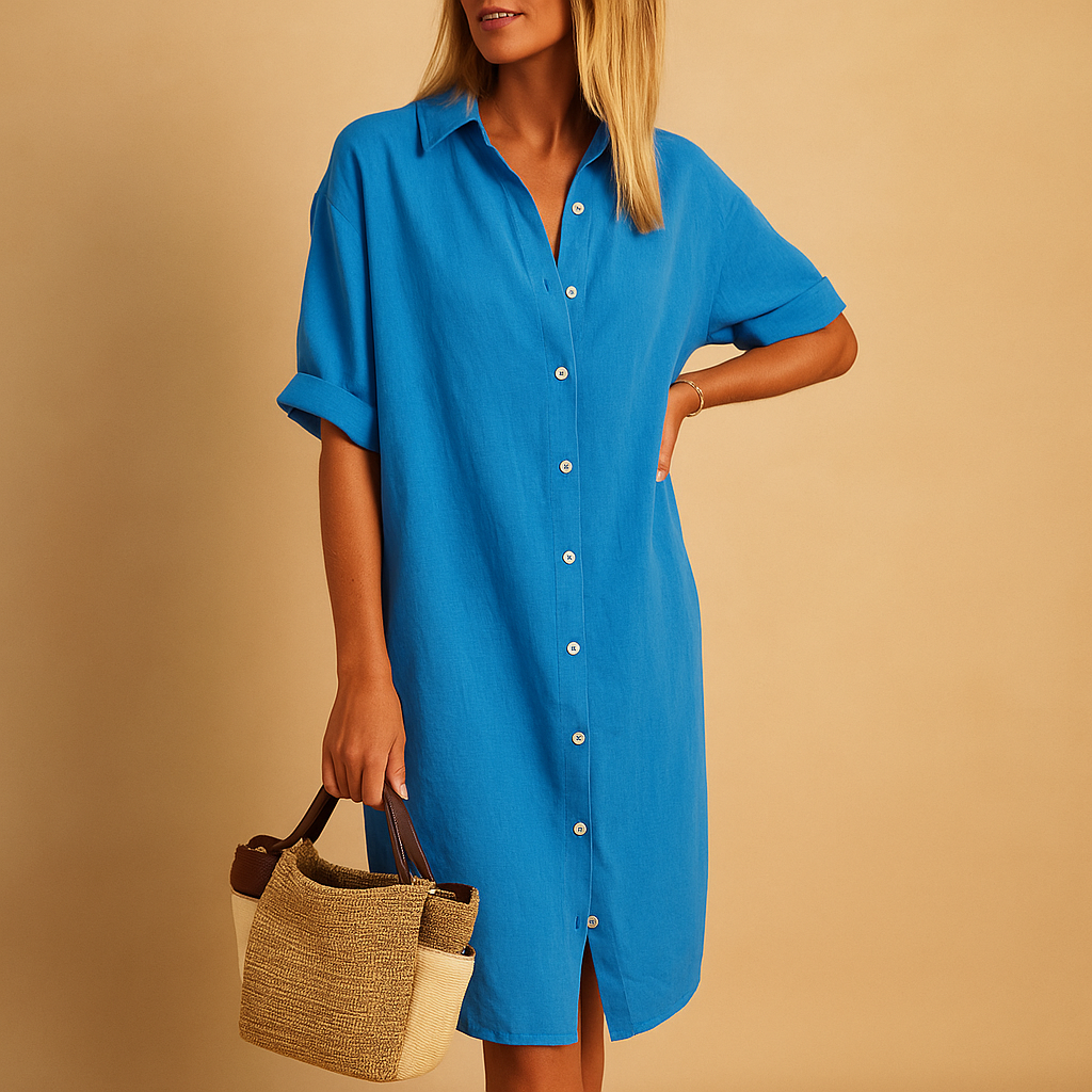 Women Long Shirt Dress | Loose Fit Design