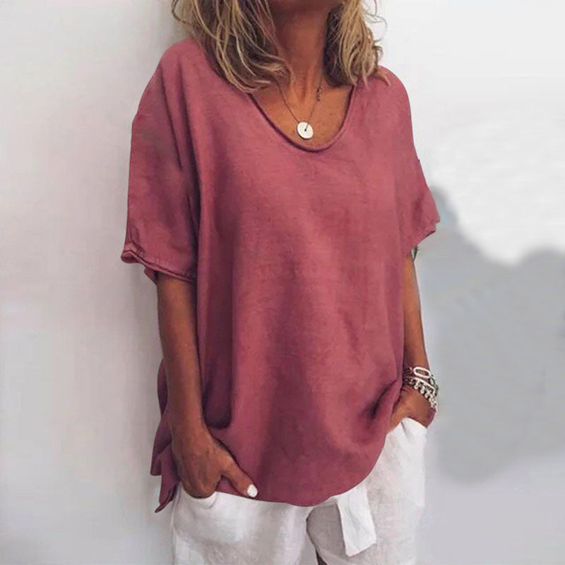 Women Top | Short Sleeve Loose Fit