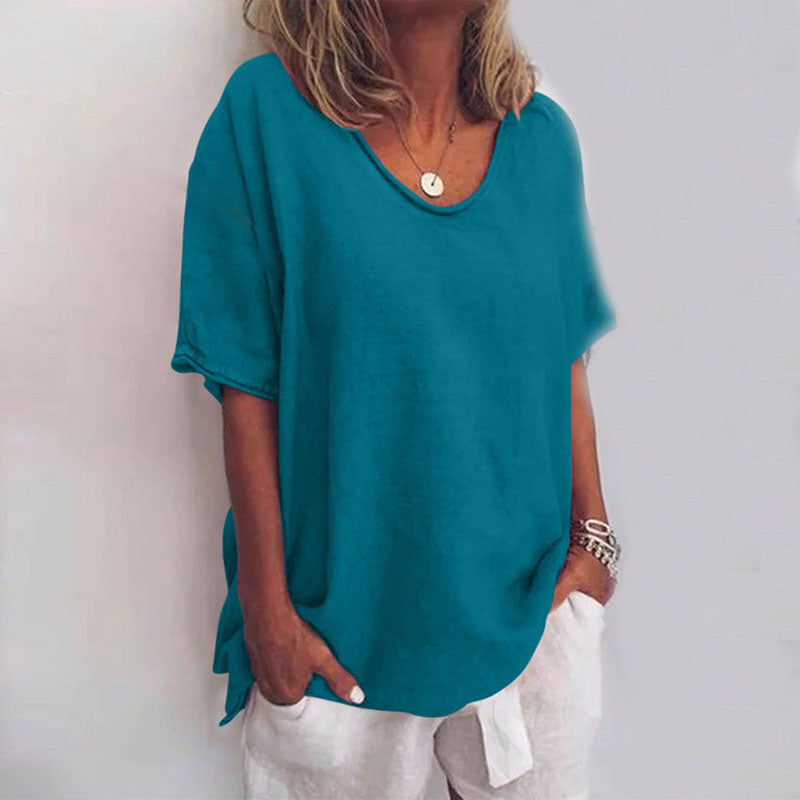 Women Top | Short Sleeve Loose Fit
