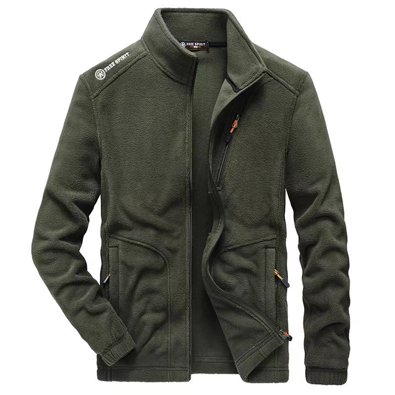 Herrenjacke | Stehkragen und Reißverschlusstaschen